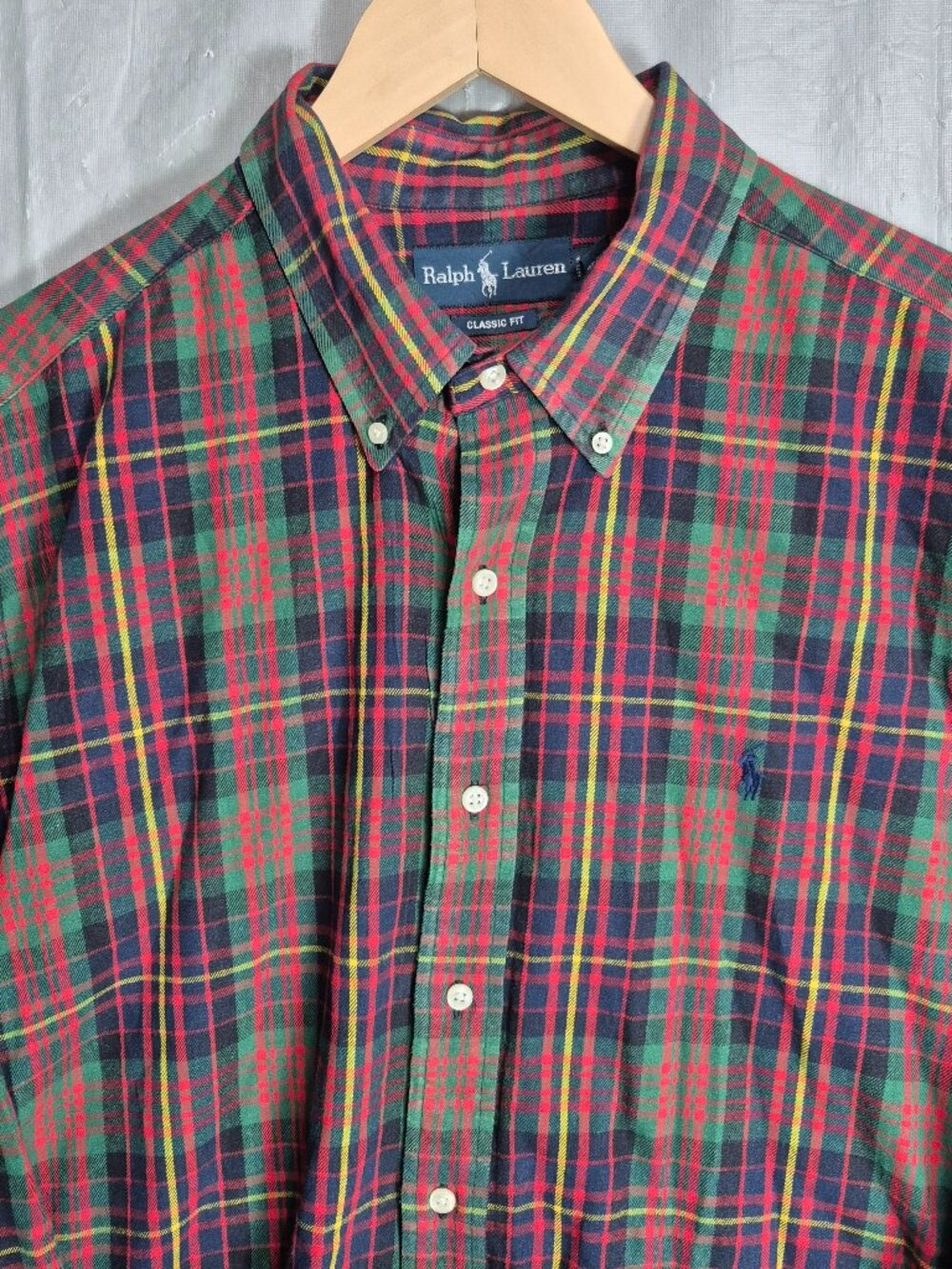 Polo Ralph Lauren Button-Down Plaid Dress Shirt - Size XXL Classic Fit Mens